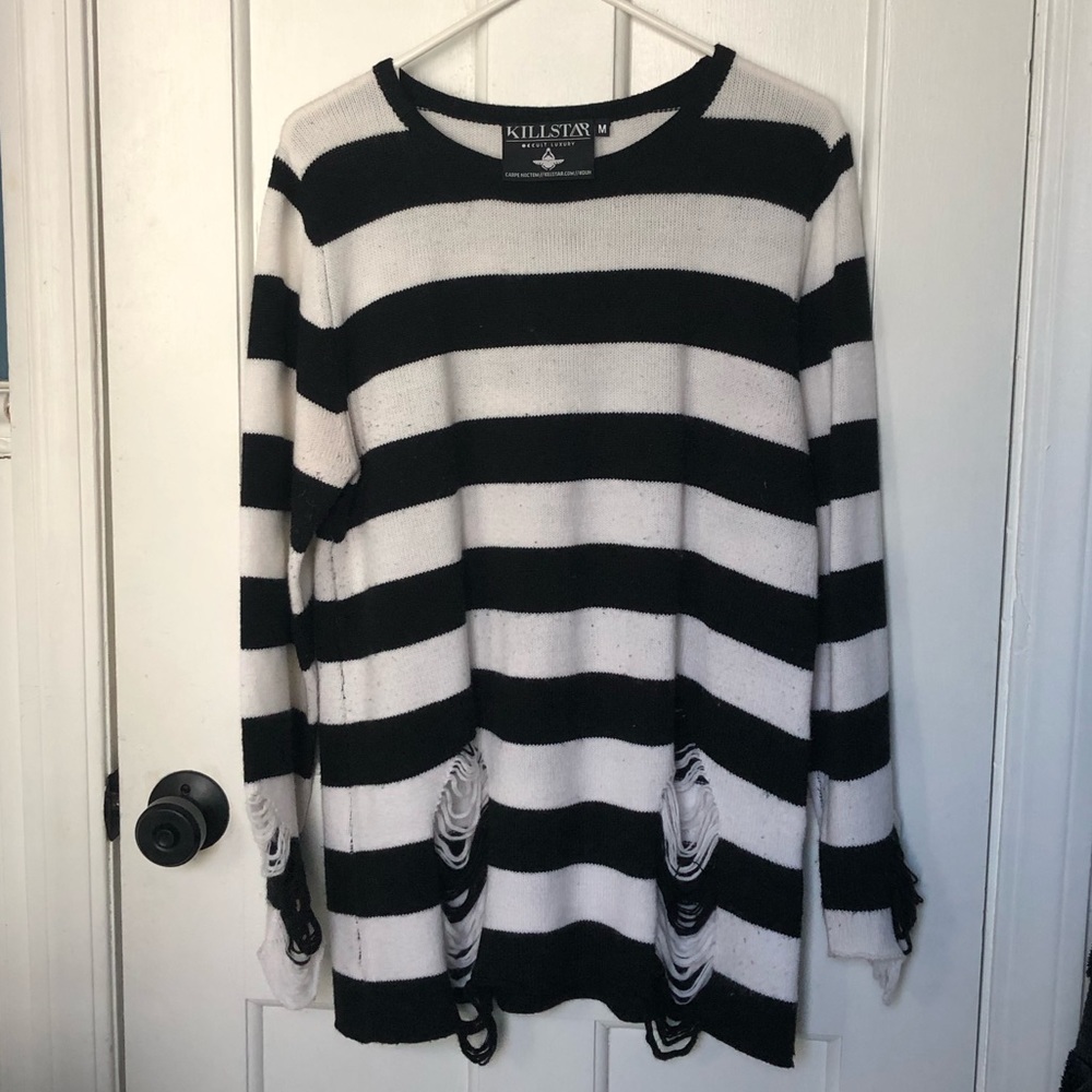 Killstar Pugsley* Distressed Sweater